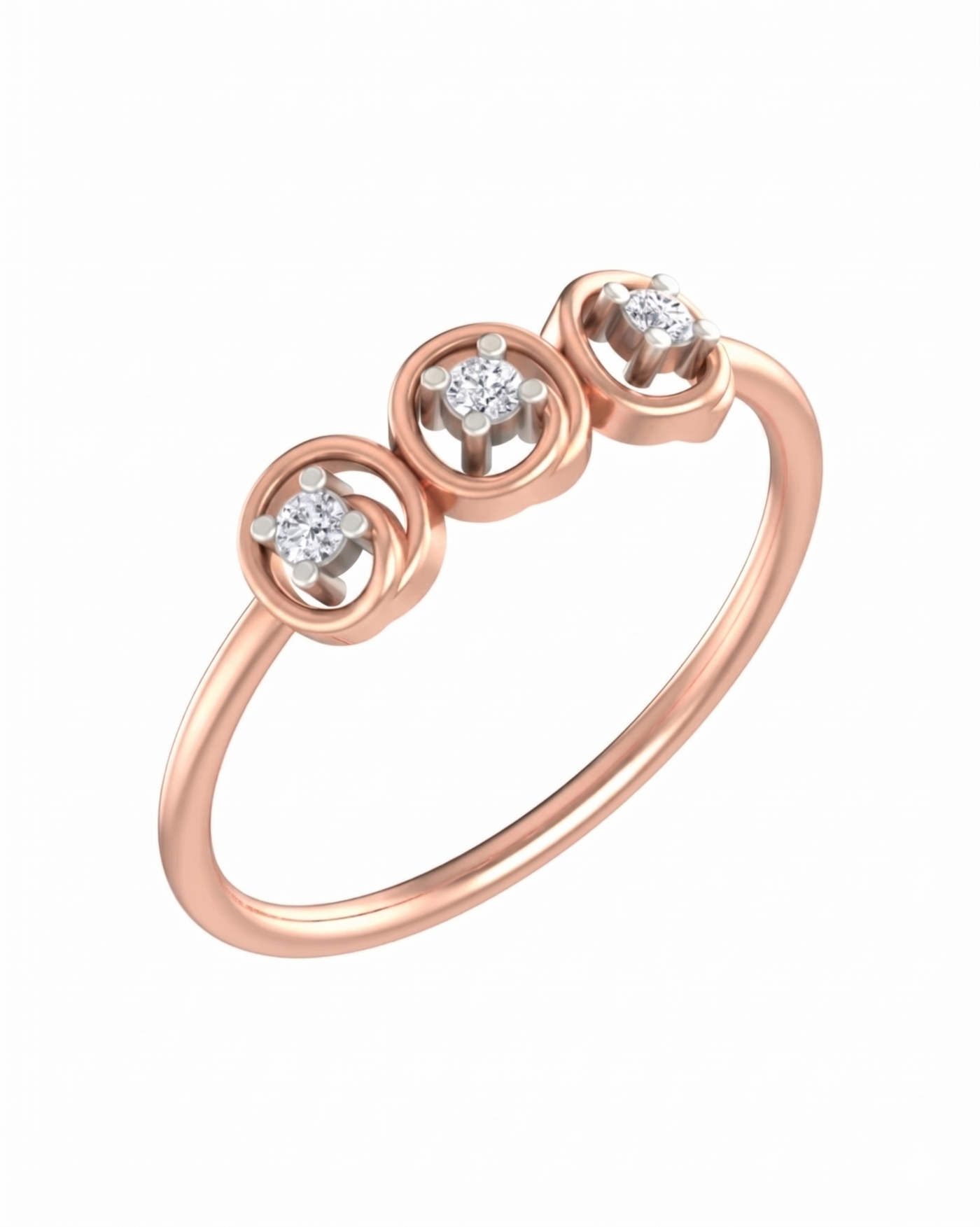 Gold & Diamond Dailywear Ring For Women KRC10691