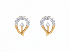 Yellow Gold Diamond Earring | under 40k 