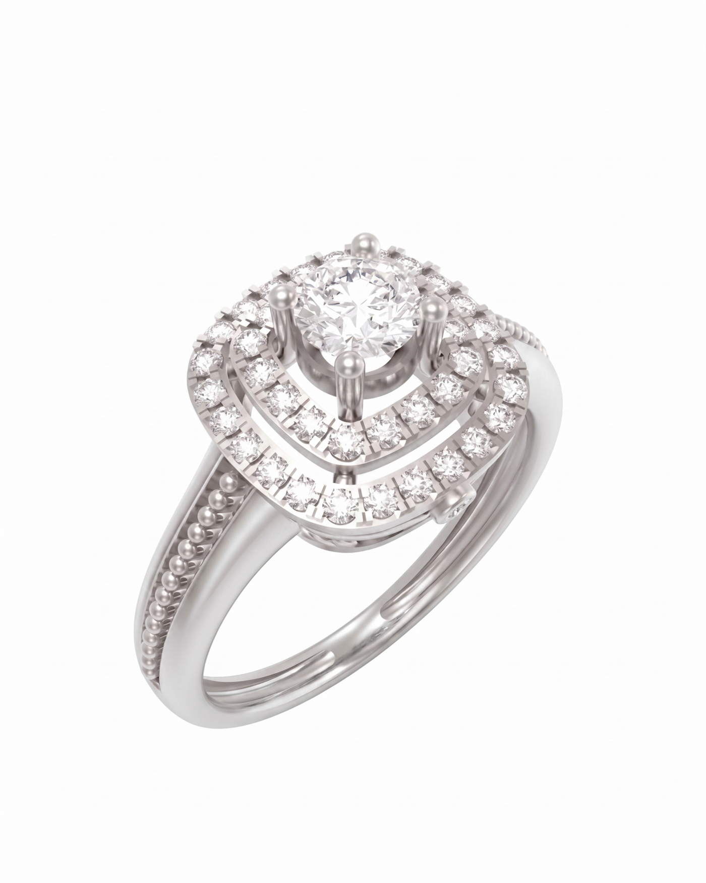 Gold & Diamond Engagement Ring For Women KRC10890