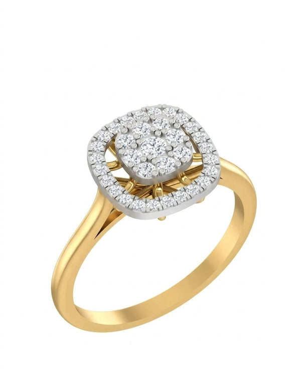 Gold & Diamond Engagement Ring For Women KRB10101