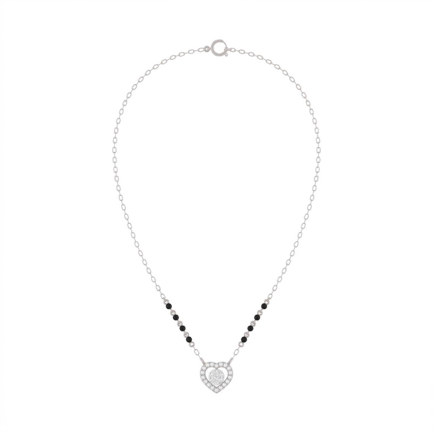 Gold & Diamond Heart Mangalsutra For Women KRC50102