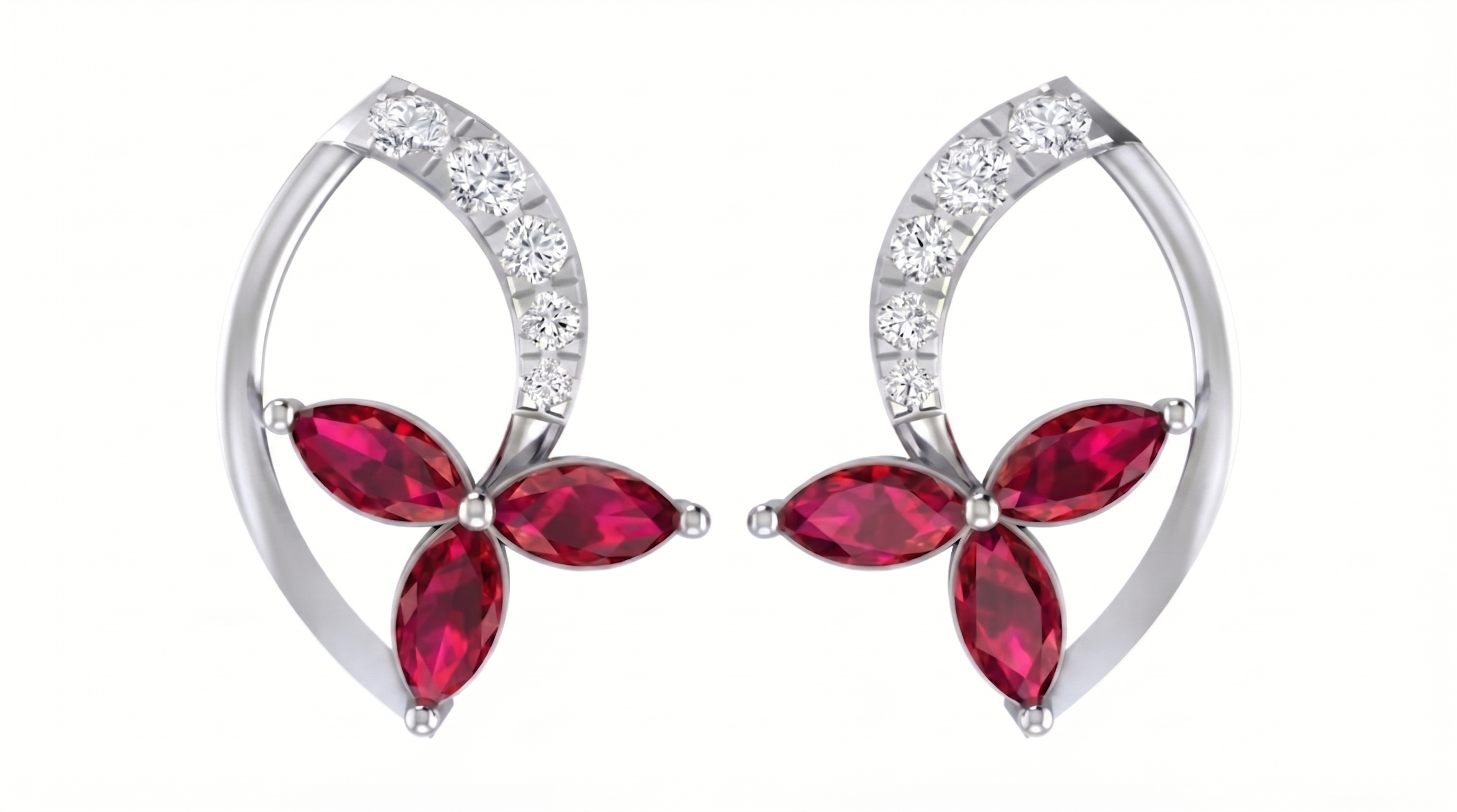 White Gold Diamond Earring | under 40k 