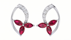 White Gold Diamond Earring | under 40k 