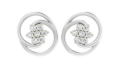 White Gold Diamond Earring | under 40k 