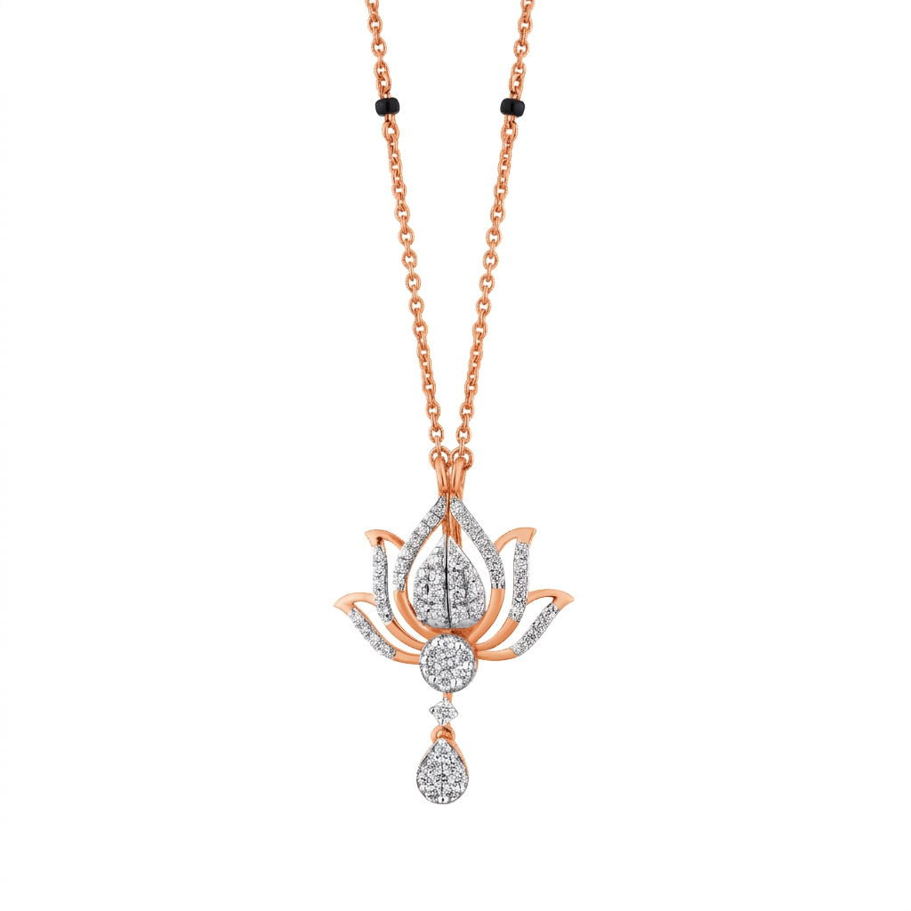 18K Gold & Diamond Mangalsutra For Women M0061JYD0035