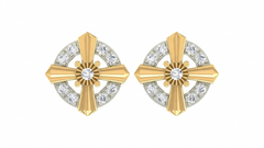Gold & Diamond Women Stud Earring KRC40717E