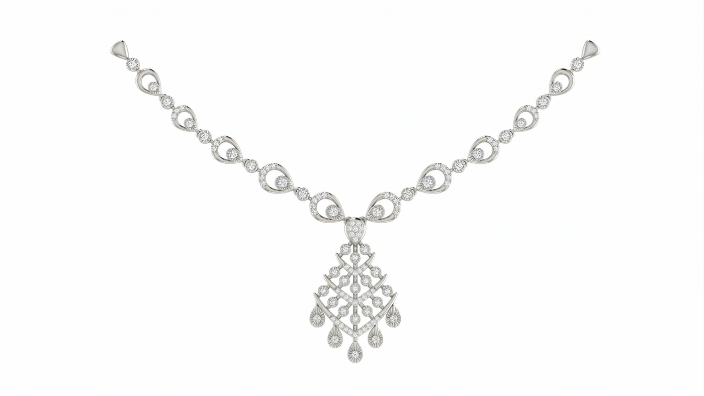14K Gold & Diamond Dailywear Necklace Set KRB44104N-A