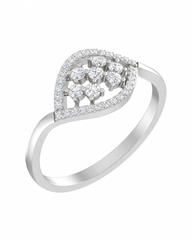 Gold & Diamond Engagement Ring For Women KRC10589