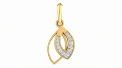 18K Gold & Diamond Dailywear Pendant Set KRA40149P