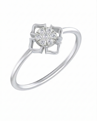 18K Gold & Diamond Dailywear Ring For Women KLR-14