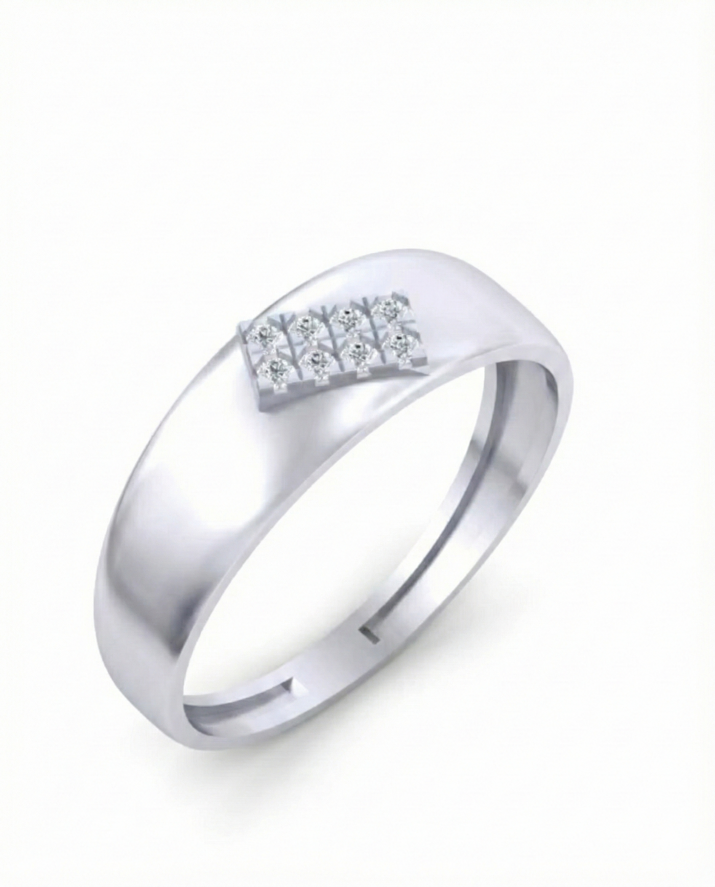 Gold & Diamond Band Ring For Men KRC20039