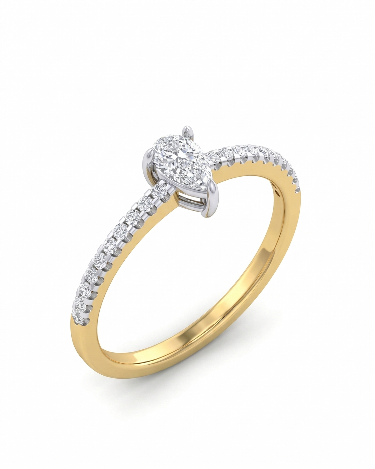 18K Gold & Diamond Engagement Ring For Women KCDK00061