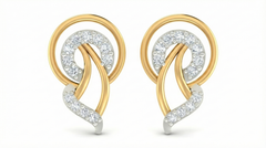 18K Gold & Diamond Women Dailywear Earring KRA40134E