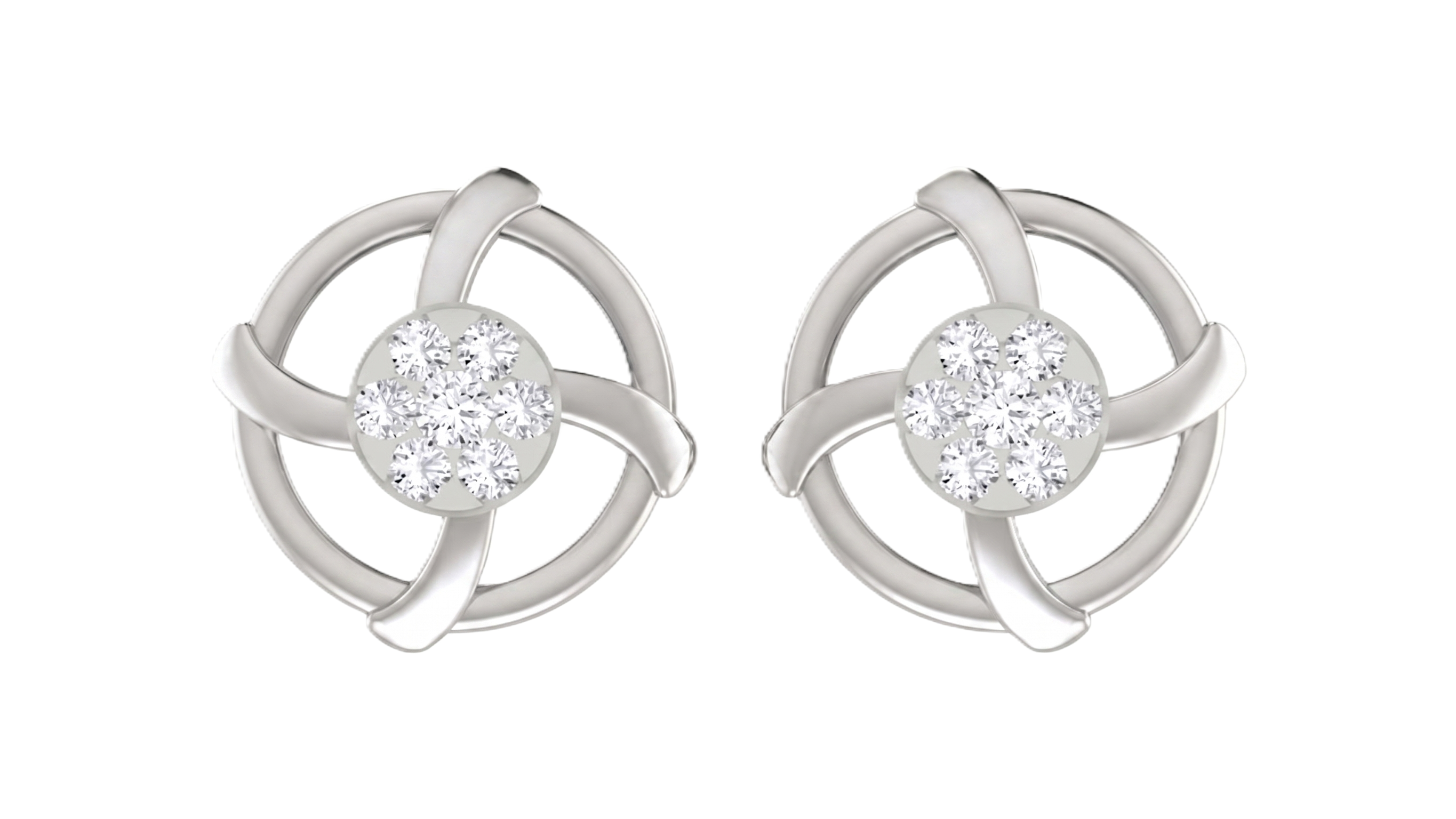 White Gold Diamond Earring | under 40k 