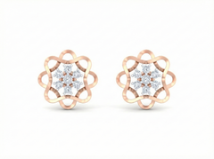 18K Gold & Diamond Women Engagement Earring KRK40120E