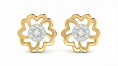 18K Gold & Diamond Women Stud Earring KRA40180E