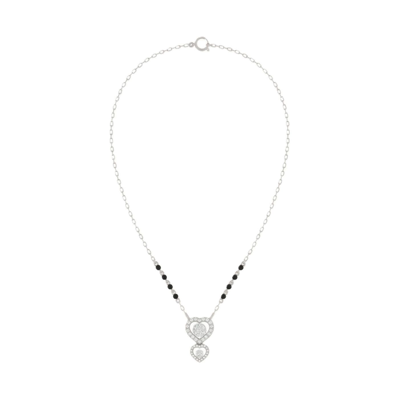 Gold & Diamond Heart Mangalsutra For Women KRC50126