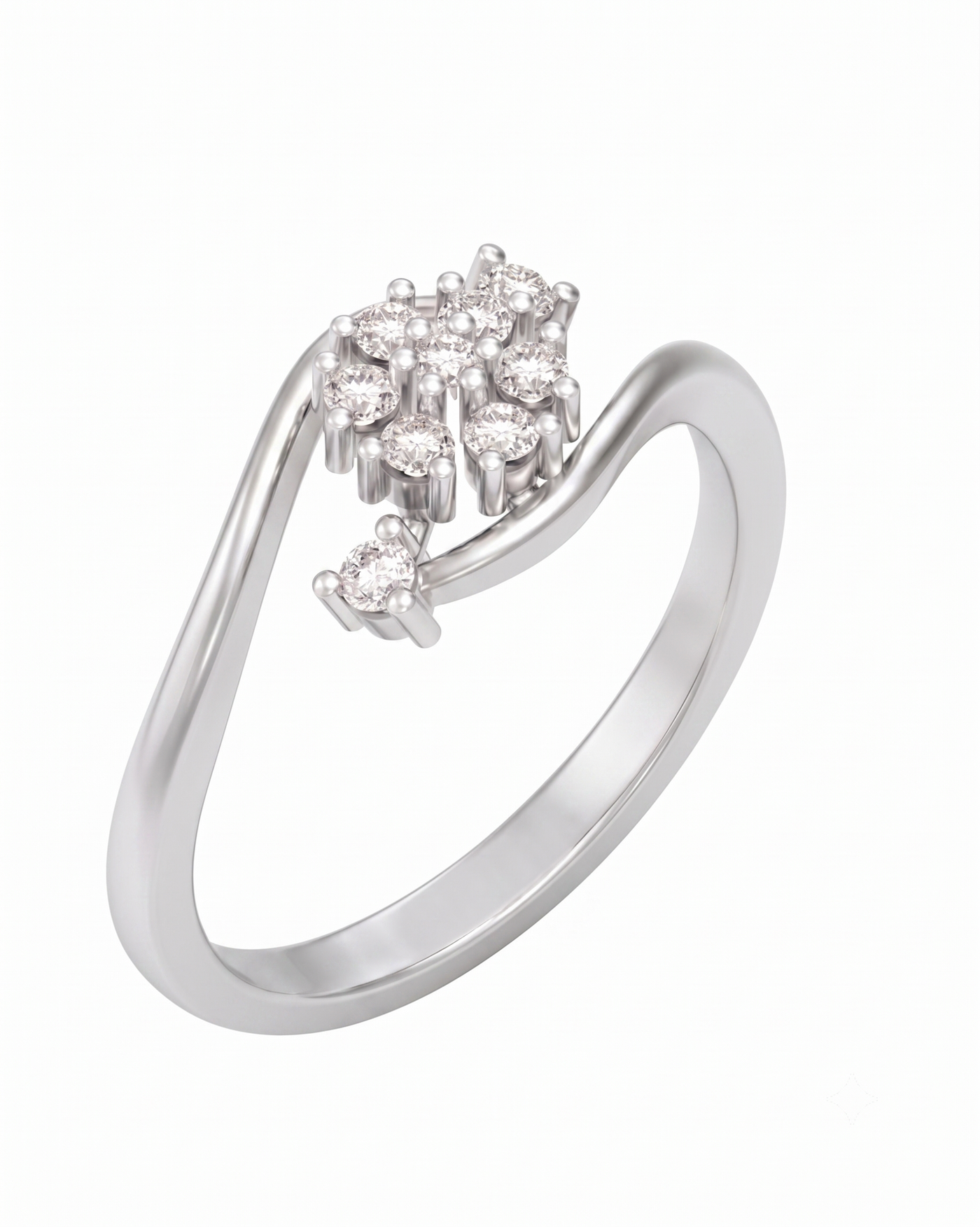 Gold & Diamond Cocktail Ring For Women KRC10840