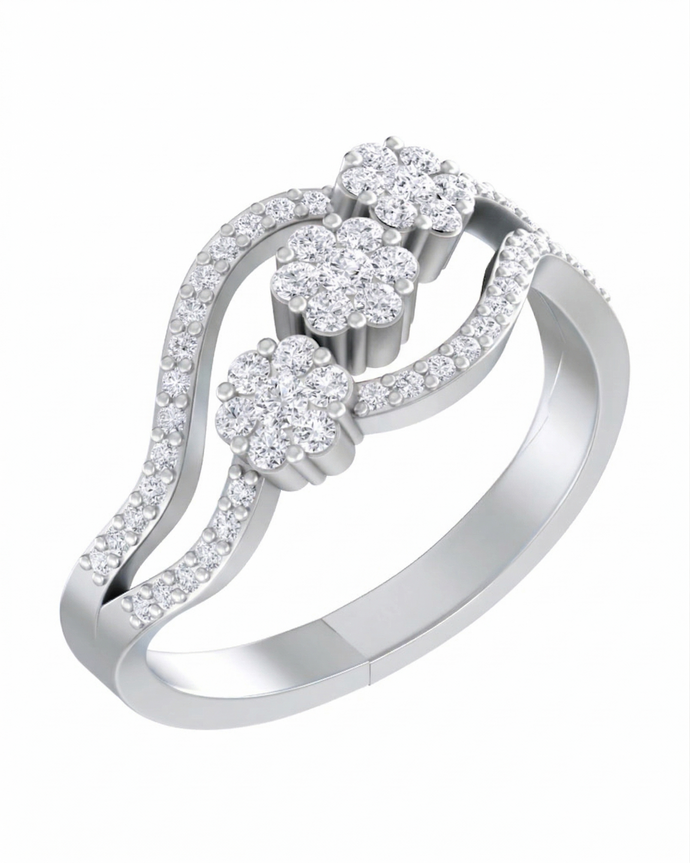 Gold & Diamond Engagement Ring For Women KRC10582
