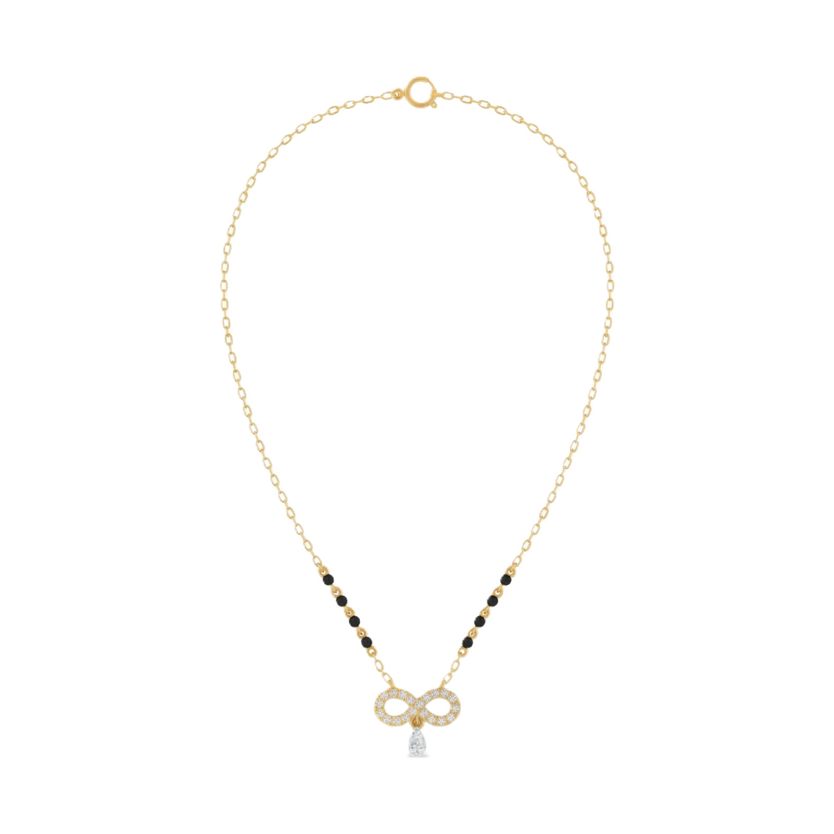Gold & Diamond Infinity Mangalsutra For Women KRC50119