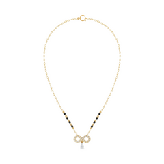 Gold & Diamond Infinity Mangalsutra For Women KRC50119
