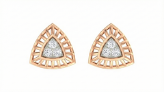 18K Gold & Diamond Women Earring KER-129