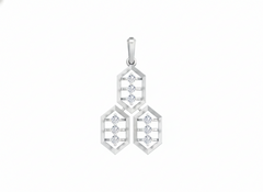 18K Gold & Diamond Partywear Pendant Set KRK40112P