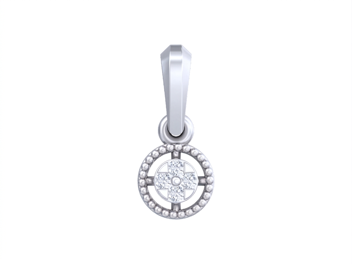 Gold & Diamond Round-Shaped Pendant KRB40207
