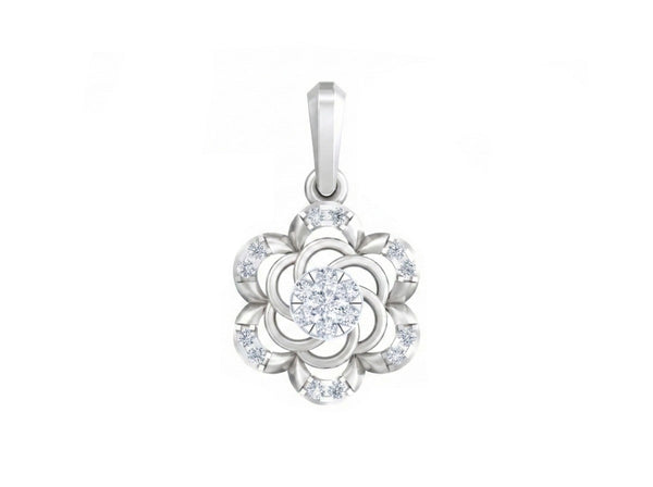 Gold & Diamond Floral Pendant KRB40212
