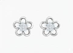 18K Gold & Diamond Women Stud Earring KRK40095E