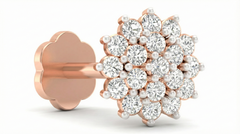 18K Gold & Diamond Stud Nose Pin KRA50141A