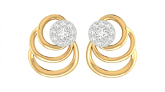 18K Gold & Diamond Women Stud Earring KRA40157E