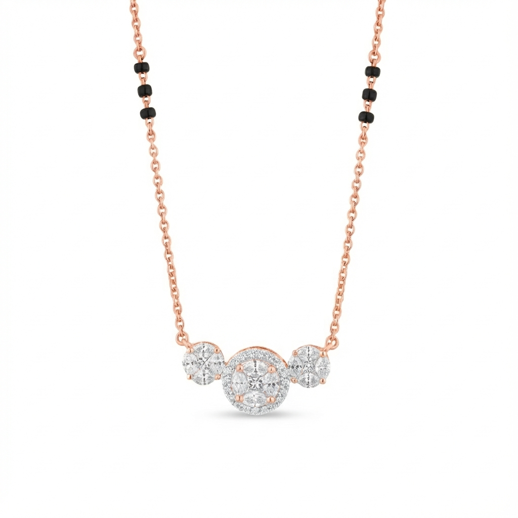 18K Gold & Diamond Mangalsutra For Women MT6007AZYD0004
