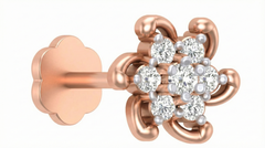 18K Gold & Diamond Stud Nose Pin KRA50008