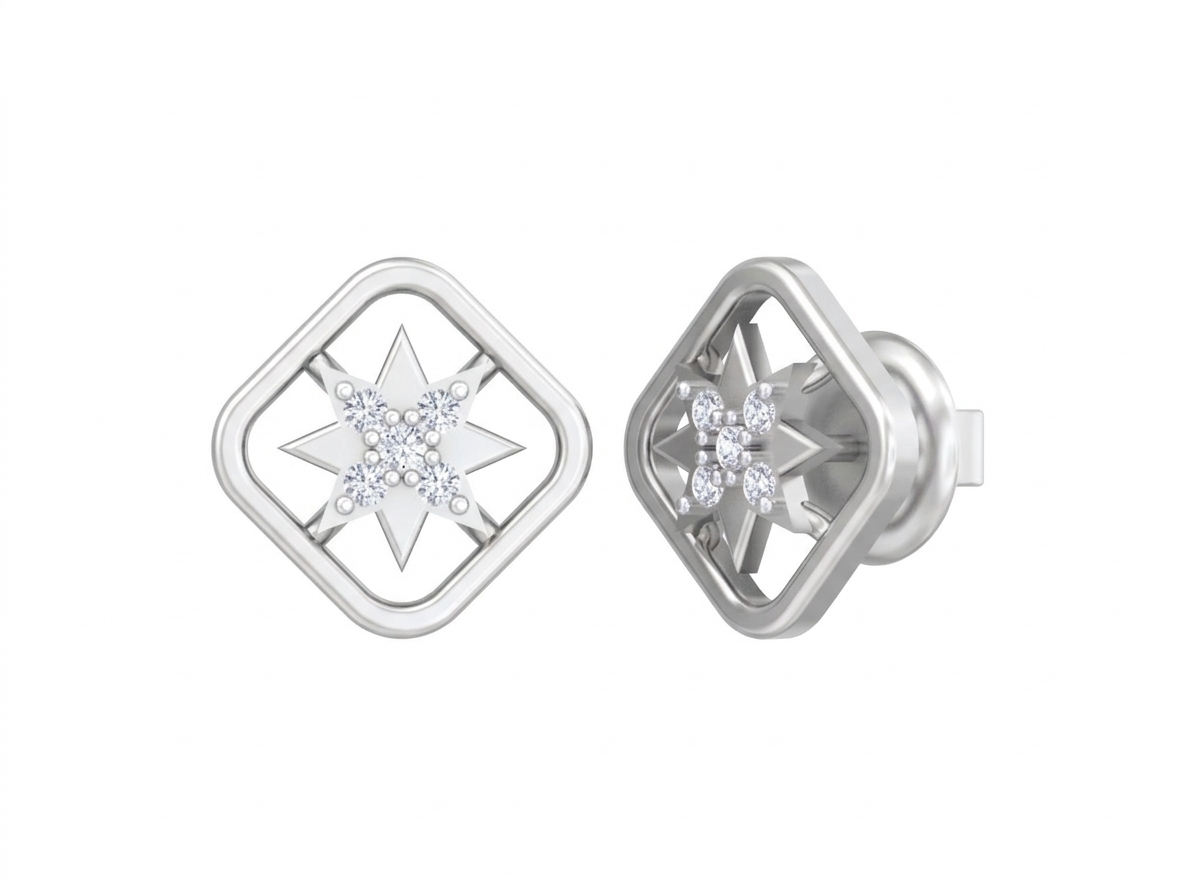 Gold & Diamond Women Gemstone Earring KRC30149