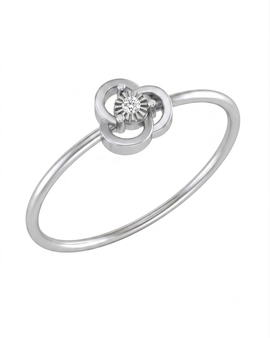 Gold & Diamond Floral Ring For Women KRB10052