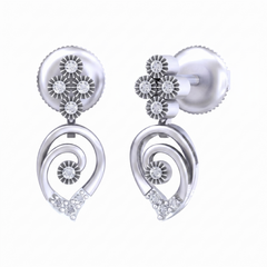 White Gold Diamond Earring | under 40k 