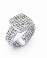 18K Gold & Diamond Engagement Ring For Men KRC60128