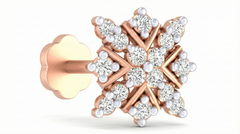 18K Gold & Diamond Stud Nose Pin KRA50283