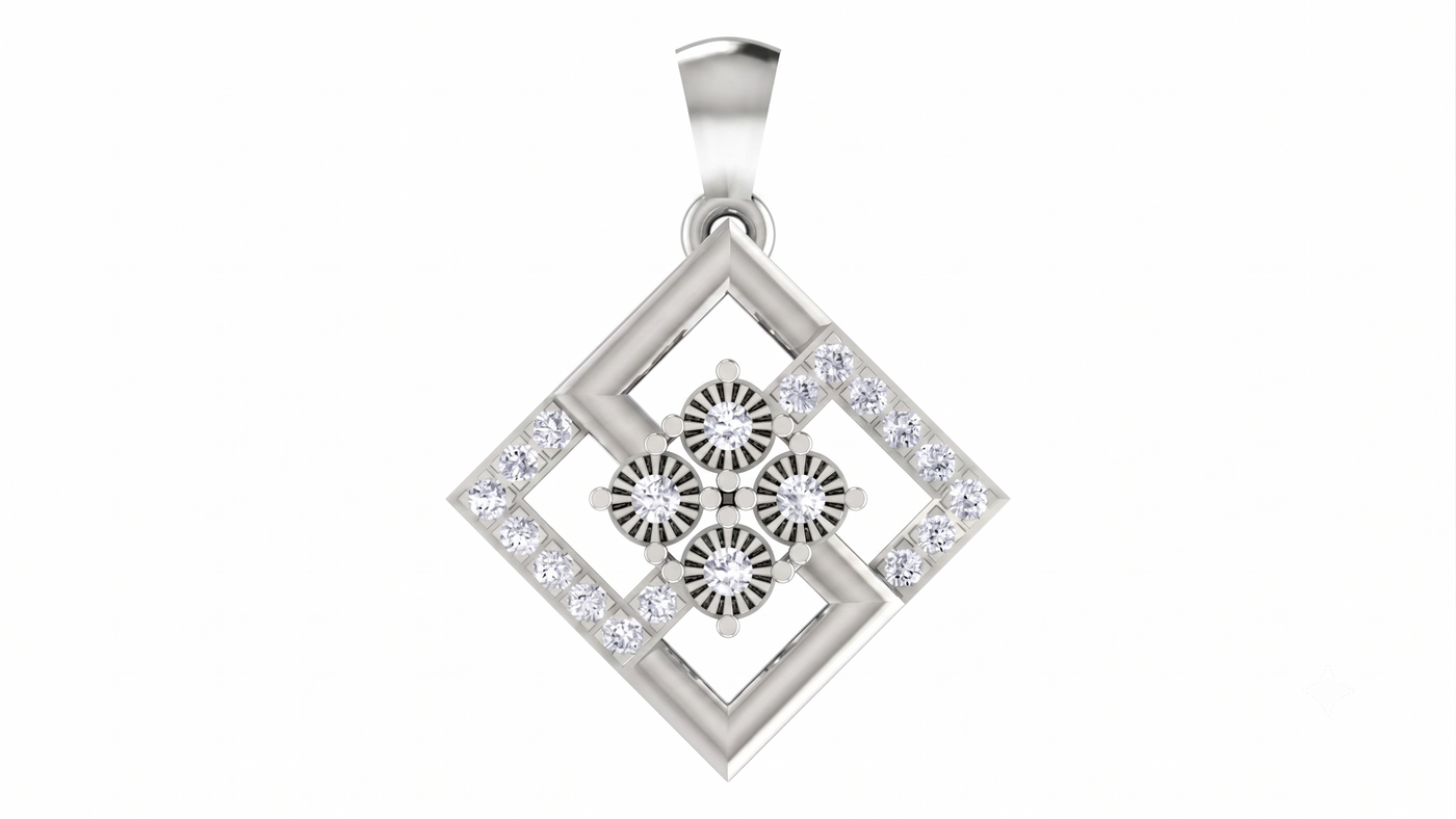 Classic Gold & Diamond PENDANT SET KRC40701
