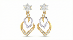 14K Gold & Diamond Women Dangler Earring KRI44028E