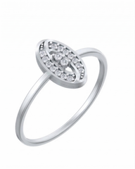 18K Gold & Diamond Dailywear Ring For Women KSK151