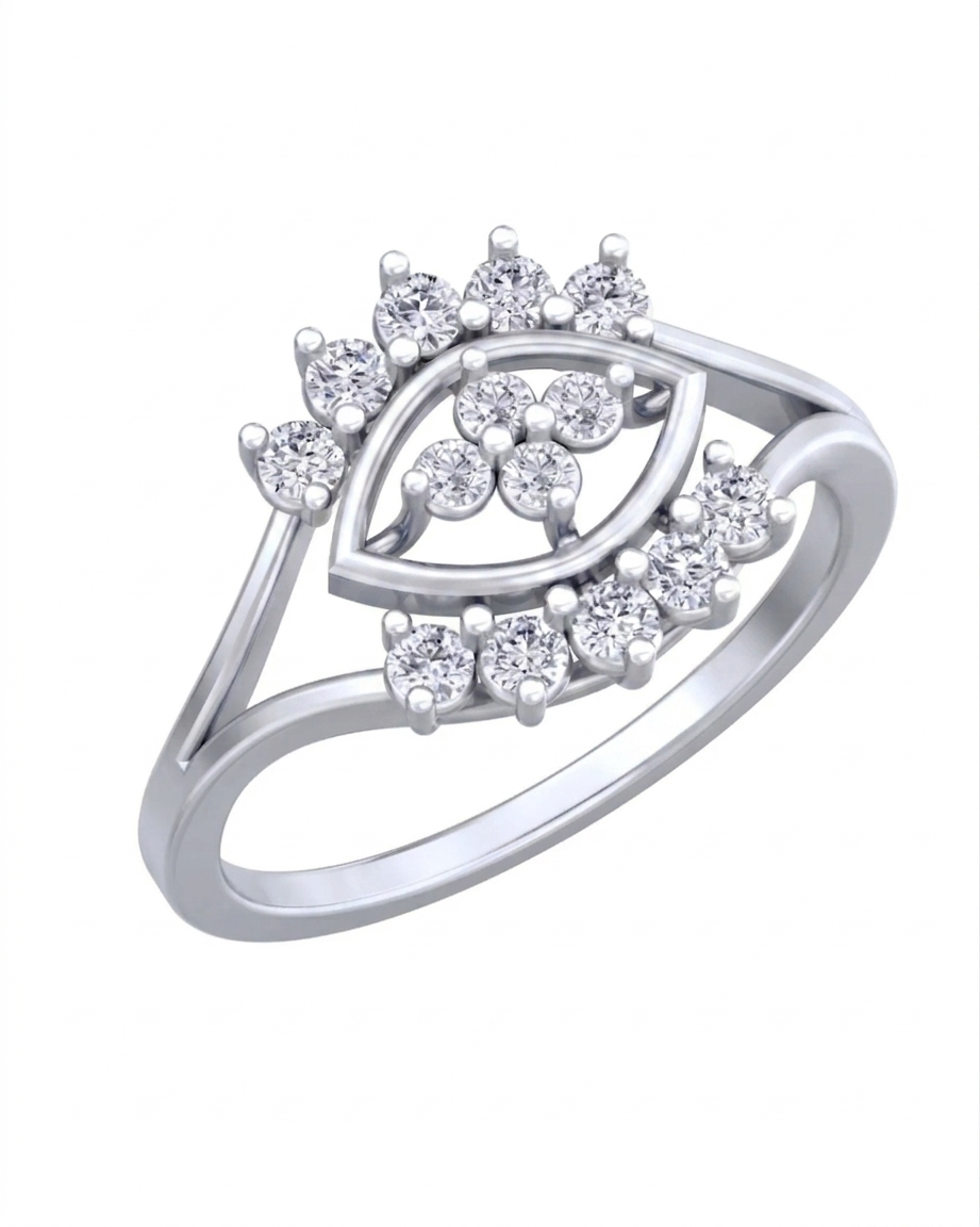 Gold & Diamond Engagement Ring For Women KRC10788