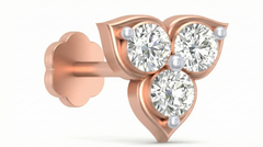 18K Gold & Diamond Stud Nose Pin KRA50067