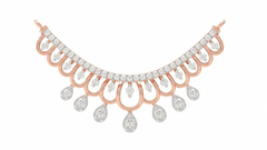 Gold & Diamond Floral Mangalsutra For Women KRC50182