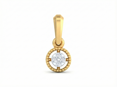 18K Gold & Diamond Dailywear Pendant KSK121