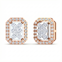 18K Gold & Diamond Women Stud Earring KRB40028E
