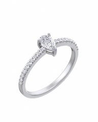Gold & Diamond Engagement Ring For Women KRC10420