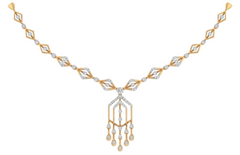 14K Gold & Diamond Dailywear Necklace Set KRB44110N