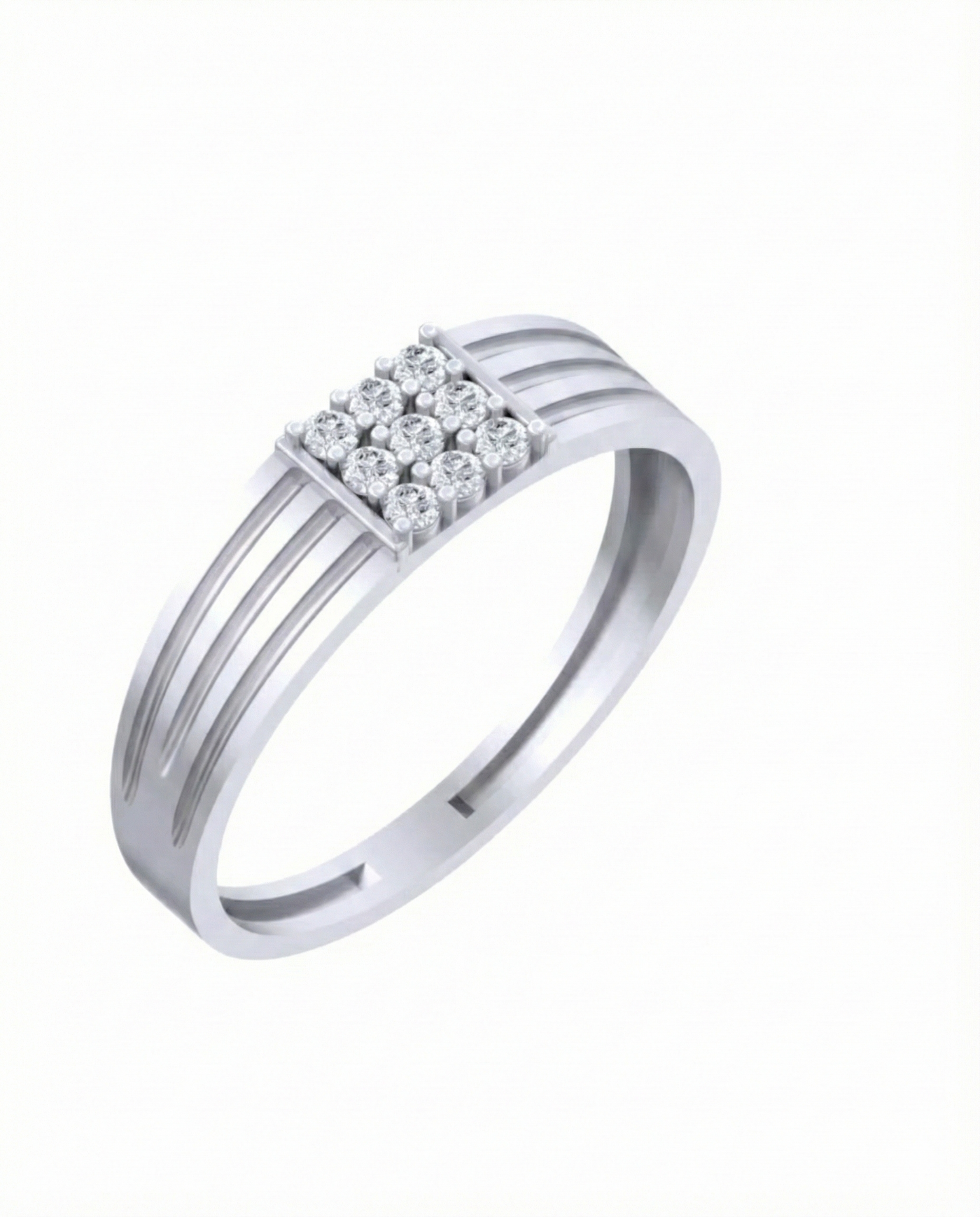 Gold & Diamond Band Ring For Men KRC20072